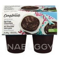 Compliments Chocolate Fat Free Pudding 4 x 99 g