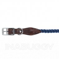Top Paw® Rope & Leather Buckle Dog Collar, Large