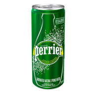 Perrier Carbonated Natural Spring Water Slim Cans, 35 x 250 ml