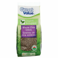 Great Value Organic Whole Chia Seeds ~454 g