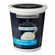 Our Finest Fat Free Plain Greek Yogurt ~750 g