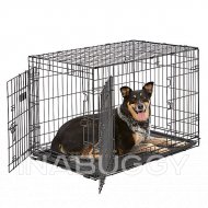 KONG® Dual-Door Rust-Resistant Dog Crate, 37"L x 23.3"W x 24.4"H