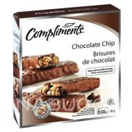 Compliments Granola Bar Coated Chocolate Chip (6PK) 187G