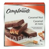 Compliments Bar Dipped Caramel Nut 206G