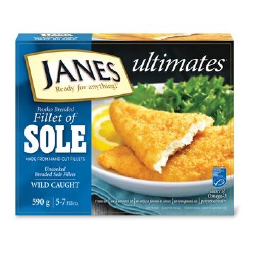 Frozen Panko Breaded Sole Fillets 57 fillets, 590 g Metro, Toronto