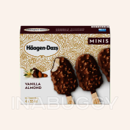 Häagen-Dazs Vanilla Milk Chocolate Almonds Ice Cream Bars, 4 x 55mL