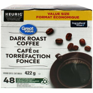 Great Value Dark Roast Keurig Recyclable K-Cup Pod 48 Count