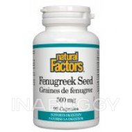 Natural Factors Fenugreek Seed 90 Capsules