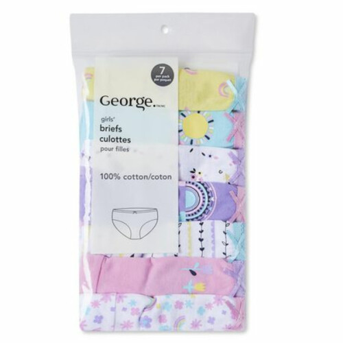 George Size 4T Girls Toddler Underwear 100% Cotton Briefs With Bows  Multicolour, 4 T - Walmart, Saskatoon Grocery Delivery