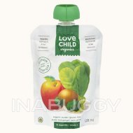 Love Child Organics Apples Spinach Kiwi Broccoli ~128mL