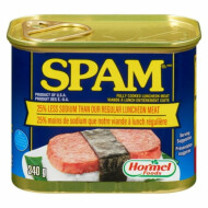 SPAM 25% Less Sodium Fully Cooked Luncheon Meat ~340 g