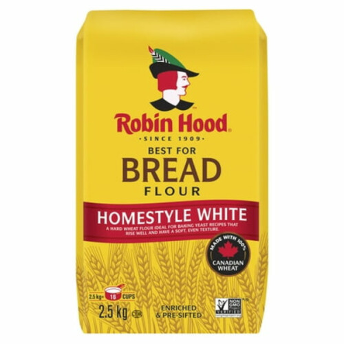 Robin Hood Best for Bread Homestyle White Bread Flour 2500 g Walmart
