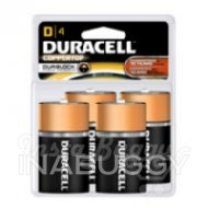 Duracell 15V Coppertop Alkaline D Batteries (4PK)