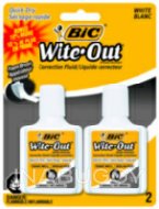 BIC Wite out Fluid (2PK)
