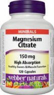 Webber Naturals Magnesium Citrate High Absorption 150 mg (120CAPS)