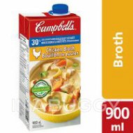 Bouillon de poulet moins de sodium de Campbell's, 900 ml