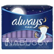 Always Maxi Size 5 Extra Heavy Overnight Pads with Wings Unscented (20PK)