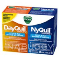 Vicks Dayquil And Nyquil Cold & Flu Relief Liquicaps Convenience Pack (48CAPS)