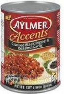 Aylmer Accents Cracked Black Pepper & Roasted Garlic Stewed Tomatoes 540ML