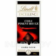 Lindt Excellence Chili Chocolate Bar 100G