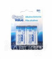 9V Great Value Alkaline Batteries (4PK)