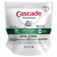 Cascade Platinum ActionPacs Dishwasher Detergent Fresh Scent 16EA
