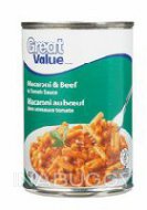Great Value Macaroni & Beef in Tomato Sauce 425G