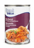 Great Value Mini ravioli in tomate & meat sauce 425G