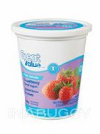 Great Value Strawberry Fat-Free 0% MF Stirred Yogurt 650G