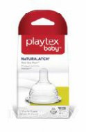 Playtex Baby NATURALATCH Most like Mom Silicone Baby Bottle Nipples (2PK) Medium Flow
