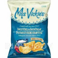 Croustilles cuites à la marmite de Miss Vickie's à saveur de poivron et crème champêtre, 220g Croustilles cuites à la marmite de Miss Vickie's à saveur de poivron et crème champêtre, 220g