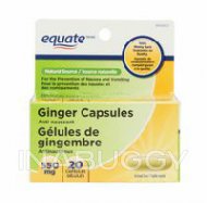 Equate Natural Source Anti-nauseant Ginger Capsules (20CAPS)