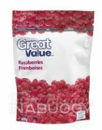 Great Value Frozen Raspberries 600G