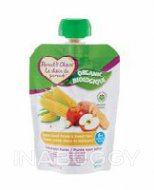Purée biologique pour bébé Le Choix du Parent à saveur de pomme, patate douce et mais sucré, 128 ml