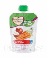 Purée biologique pour bébé Le Choix du Parent à saveur de pomme et carotte, 128 ml
