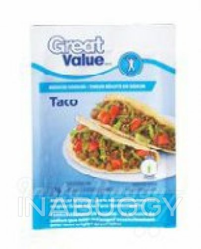 Great Value Low Sodium Mild Taco Seasoning Mix ~35 g - Walmart, Toronto/GTA  Grocery Delivery