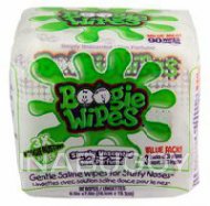 Boogie Wipes Gentle Saline Nose Wipes Unscented 90EA