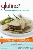 Glutino Gluten Free Rosemary Olive Oil Crackers 120G
