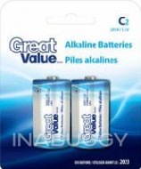 C Alkaline Battery Dependable powerful performance (2PK)