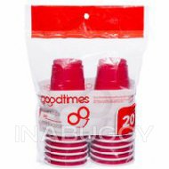 Mini-gobelets rouges pour fêtes de GoodtimesMC, 20 par paquet, 2 oz