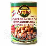 Amira Lebanese Recipe Fava Beans & Chick Peas 398ML