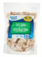 Great Value Raw Pacific White Shrimp 625G