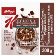 Kellogg's Special K* Nourish Chocolat noir et noix de coco Granola soufflé avec quinoa, 300 g