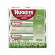 Huggies Natural Care Baby Wipes Soft Pack 168EA