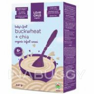 Love Child Organics Buckwheat And Chia Organic Infant Cereal 227G