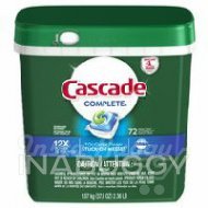 Cascade Complete ActionPacs Dishwasher Detergent Fresh Scent 72EA