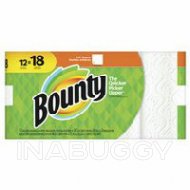 Bounty Paper Towels White 12Giant Rolls = 18 Regular Rolls