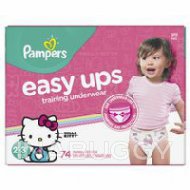 Pampers Easy Ups Training Underwear Girls Size 4 2T-3T 74EA