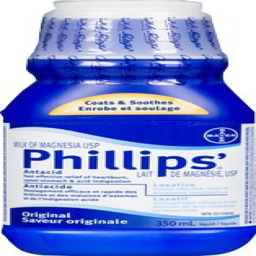 Phillips' Milk of Magnesia Original Laxative Liquid, 350 ml 