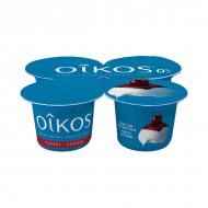 Oikos Fat Free Greek Yogurt, Cherry Flavour, Fruit On The Bottom, 0% M.F. ~400 g